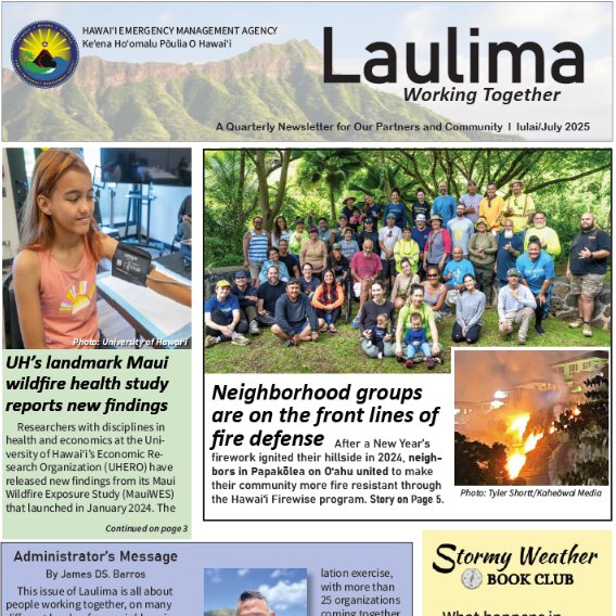 Hawaii_EMA's tweet image. Brand new issue of Laulima is out! Click on the link below to read our HIEMA newsletter.
dod.hawaii.gov/hiema/files/20…