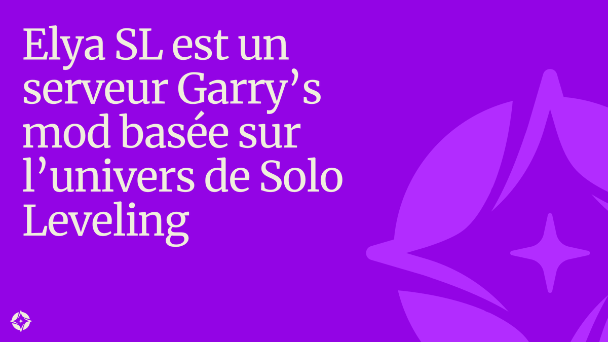 cova_studio's tweet image. Réalisation de l'identité visuelle de Elya SL
Elya SL est un serveur Garry’s mod basée sur l’univers de Solo Leveling
Prêt à donner vie à votre projet ?
📩 Écrivez-nous : contact@cova-studio.fr