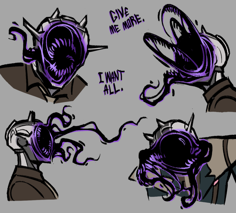 P14zm0X3n's tweet image. Wanted to draw void faces again