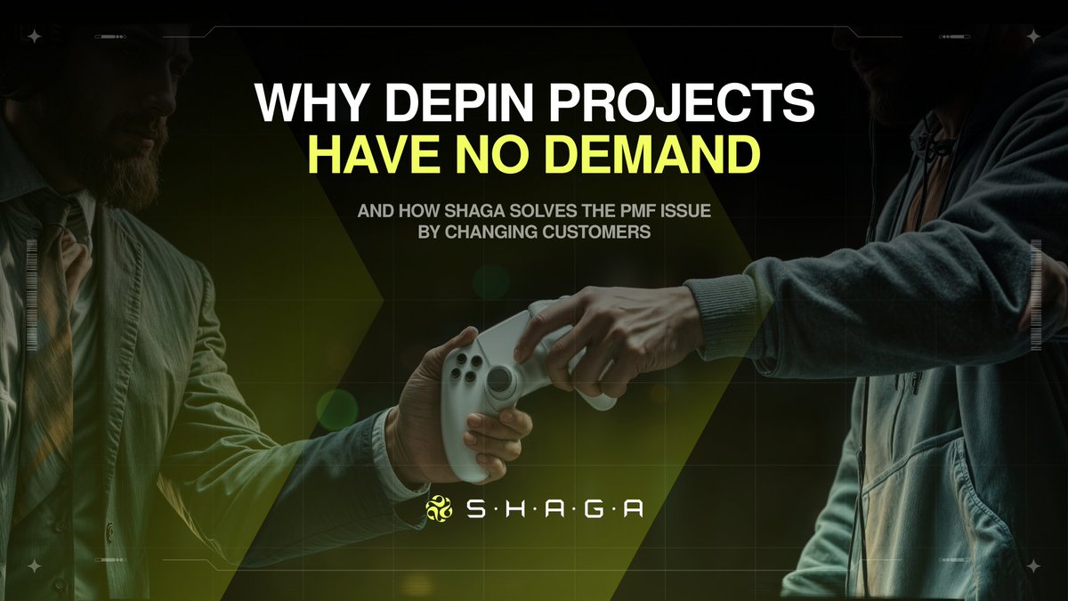 Why most DePINs have no real demand - and Shaga does.

Most GPU-based DePIN projects are sitting on a ticking time bomb: massive supply, zero demand.

The pitch sounded perfect: "Uber for compute!" But no Fortune 500 company is trusting their data with a stranger's laptop.

1.