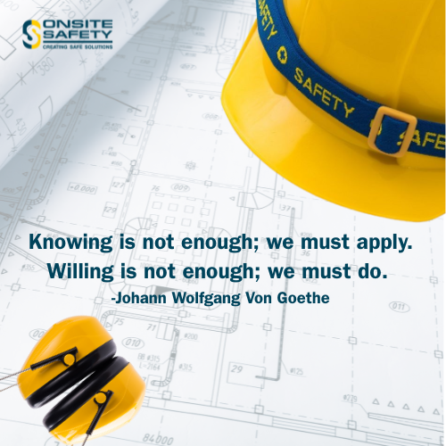 At Onsite Safety, we believe that safety goes beyond knowledge—it’s about action. Let’s build safer worksites, together. 
#OnsiteSafety #WorksiteSafety #SafetyFirst #ConstructionSafety #OSHACompliance #SafetyCulture