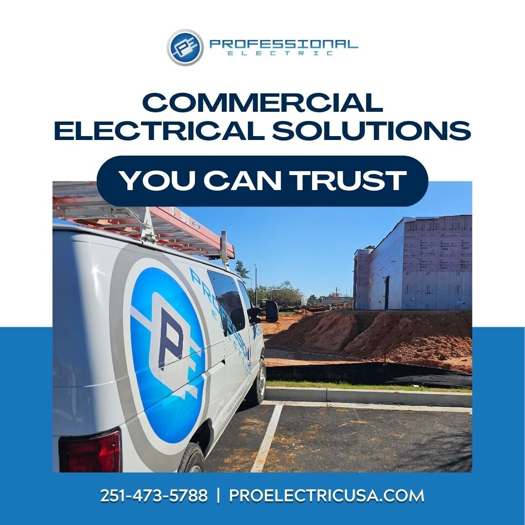 ProElectric_AL's tweet image. At Professional Electric, we provide comprehensive electrical services for commercial clients. 📞 (251) 473-5788 #CommercialFocus #ElectricalServices #ProElectric