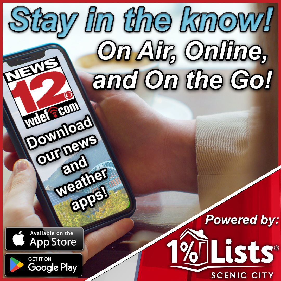 Stay in the Know, Even on the Go with News 12! Download our news and weather apps for iOS and Android to keep up with the latest local stories wherever you are! bit.ly/3xhNiq1 #PoweredBy 1% Lists Scenic City
