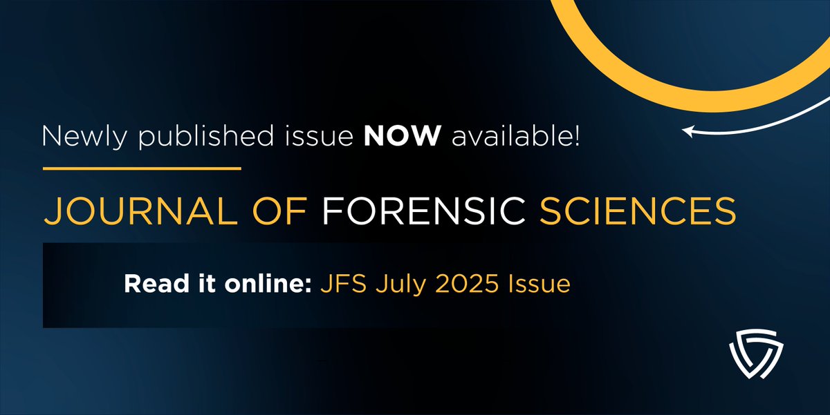 The_AAFS's tweet image. The July 2025 issue of the Journal of Forensic Sciences is now available. 

Don’t delay, read the current #JFS issue today!

onlinelibrary.wiley.com/toc/15564029/c…