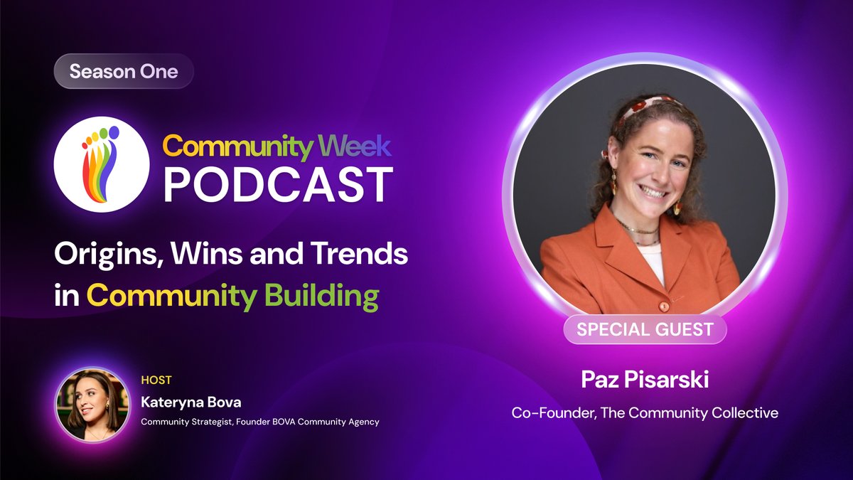 🎙️ New episode of the London Community Week Podcast is live!

This time, we sat down with Paz Pisarski, Co-Founder of The Community Collective, to explore how they’ve built one of the most welcoming and people-first networks for community professionals in Australia.

What we