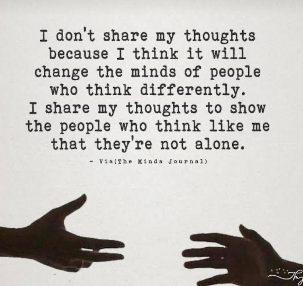GinnyA24601's tweet image. I often come on here just to vent.
Rant about the state of things.
There is always someone on here who will get it.
It helps.
It’s why I’m still here.
I know I’ve posted this before, but it still stands. 🙏