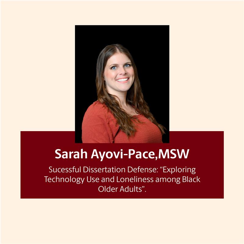 uofsccosw's tweet image. Best wished to #PhD student Sarah Ayovi-Pace on the successful defense of her dissertation! 🥳 #COSWPhD #changemaker #highereducation #socialworkPhD