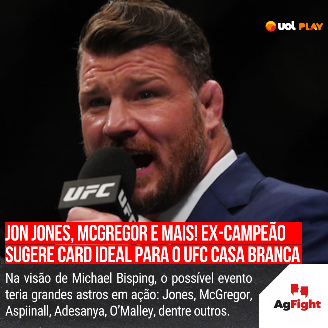 AgFight's tweet image. ELENCO DE PESO!🔥

Atento ao anúncio de Donald Trump, @bisping montou seu card ideal do UFC na Casa Branca. Para o ex-campeão, estrelas da casa como Jon Jones e Conor McGregor precisam estrelar o show. E para vocês, quem não pode faltar?🤔

#Bisping #UFC #CasaBranca #Jones #Conor