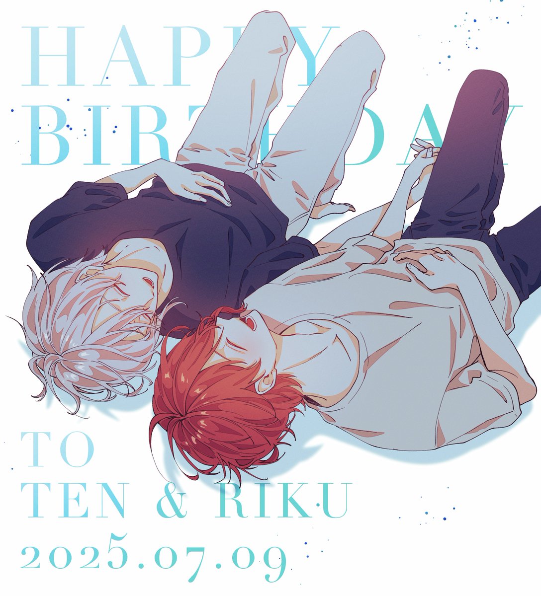 _t_towa_'s tweet photo. 今年もおめでとう💐

 #七瀬陸生誕祭2025
 #九条天生誕祭2025 https://t.co/kDT8UJAOtd