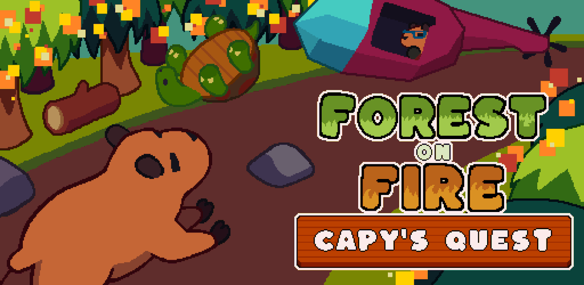 🔥🐹 The forest is on fire!
Play as a brave capybara, dodge obstacles and rescue animals before it’s too late.
🚁 Get them to the helicopter and save the jungle!

🎮 Made in 48 hrs for Game Jam IA con Propósito.

#IndieGame #GameJam #CapybaraGame

koeiart.itch.io/forest-on-fire…
