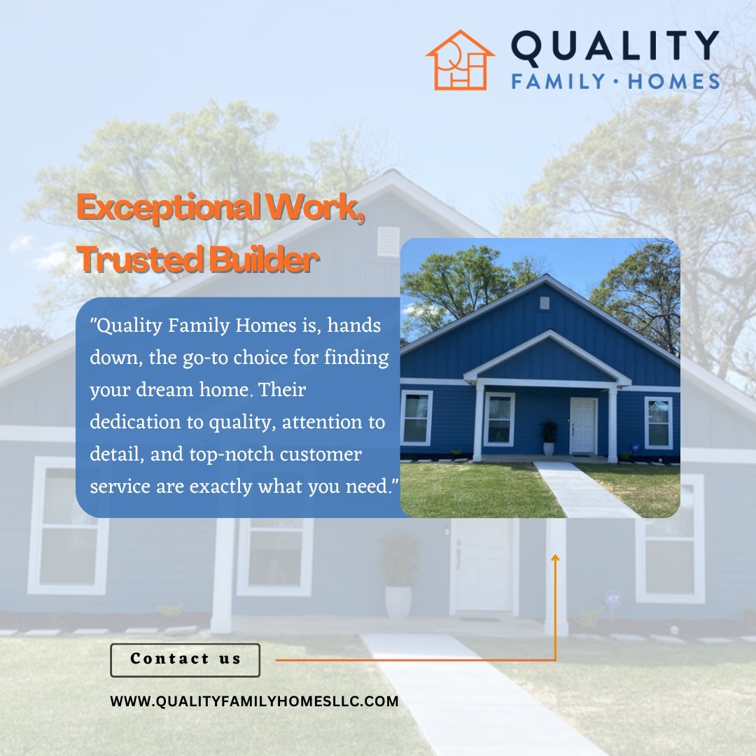 QFHomes's tweet image. Build your dream home with Quality Family Homes! Exceptional Work, Trusted Builder – crafting spaces where memories are made. Contact us today! #FamilyHomes #TrustedBuilder