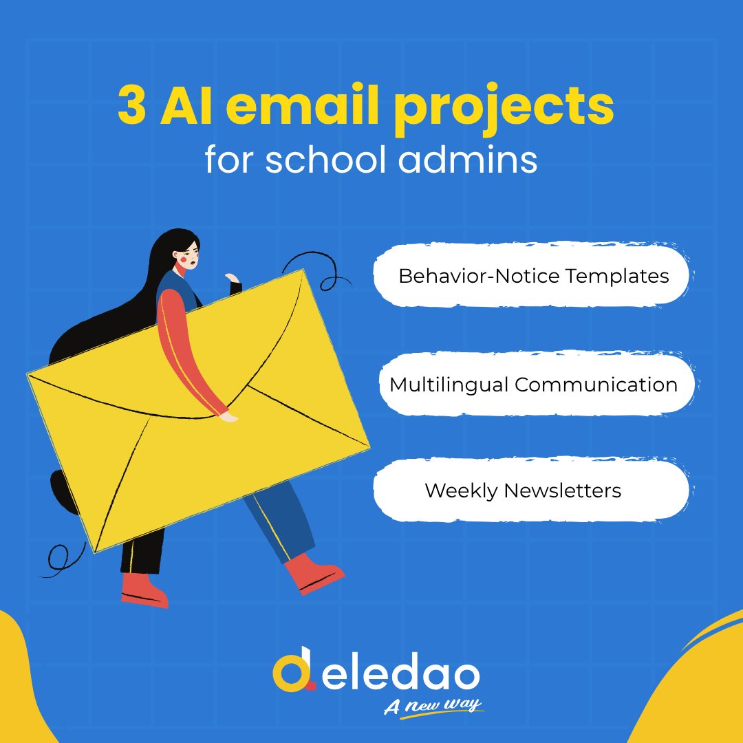💡 3 Smart Ways School Admins Can Use AI for Communication — with Real Impact

✉️ Behavior-Notice Templates
Imagine this: a student is repeatedly tardy, and you need to notify parents—again. Instead of rewriting the same message each time, AI helps generate a respectful,