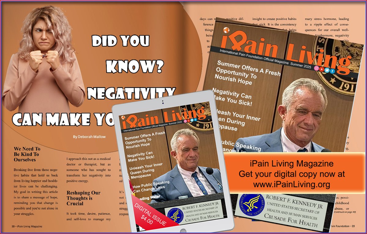 Deborah Mallow’s story of hope shines in iPain Living’s Summer 2025 issue. Read it now: internationalpain.org/ipain-living-m… #iPainLiving #ChronicPain #Inspiration