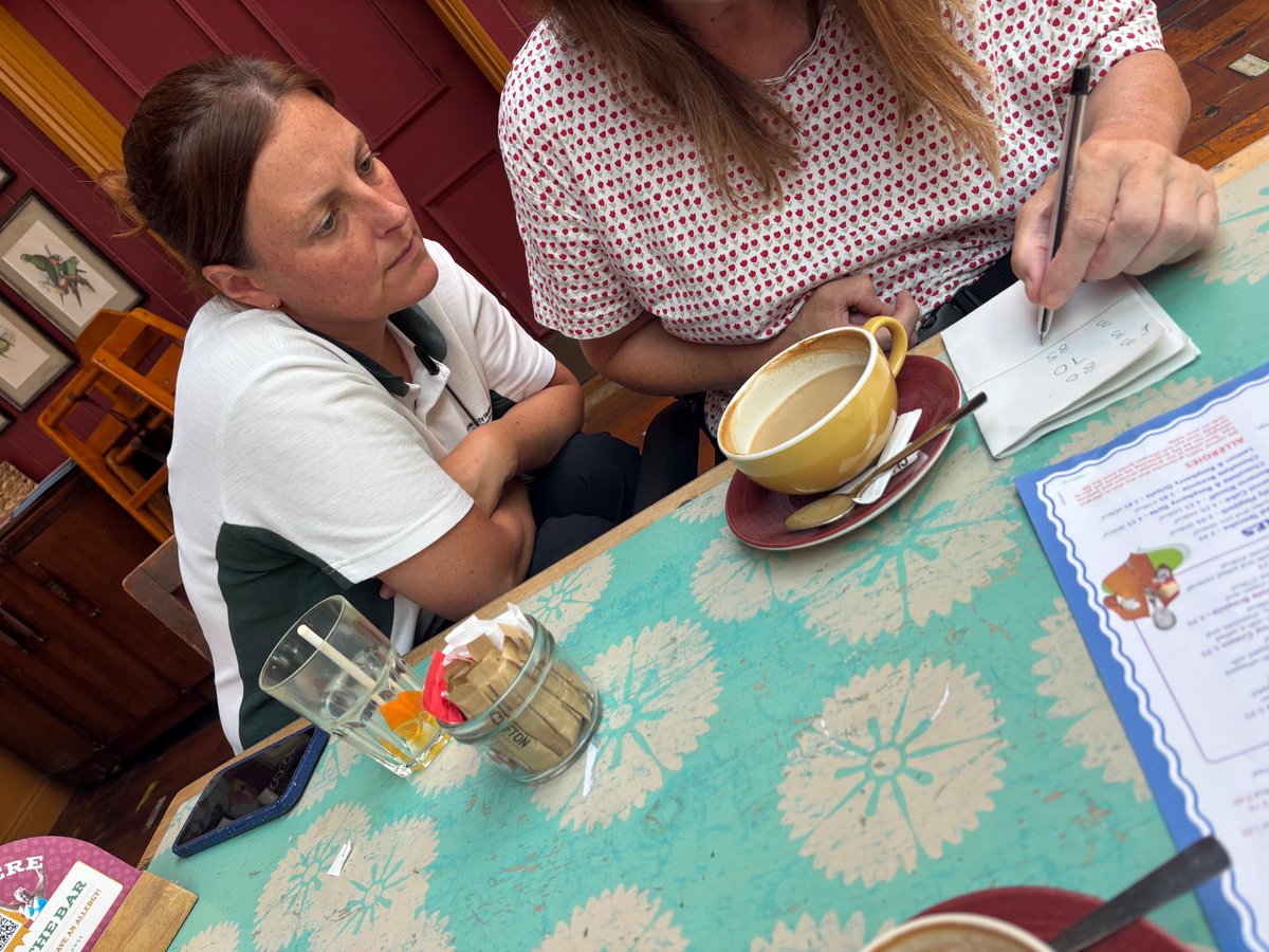 A lovely day for #AdultRehabilitationBCHC - a joint SLTA and OT visit to a local café to practice functional tasks. Our fab Steph achieved her SMART goal and communicated with unfamiliar listeners, ordered for herself, and calculated the costs to pay for the bill ☕️ #MDT #OT #SLT