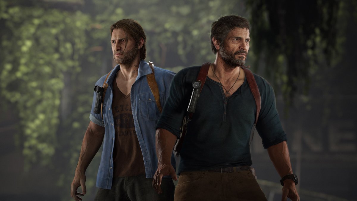Naughty_Dog's tweet image. Completing The Last of Us Part II Remastered's new Chronological mode unlocks two familiar skins for No Return: Joel dressed as Nathan Drake, and Tommy dressed as Sam Drake. 🍄🤝🗺️
Available now with The Last of Us Part II Remastered via Patch v2.1.0 (PS5)*† and Patch v1.5…