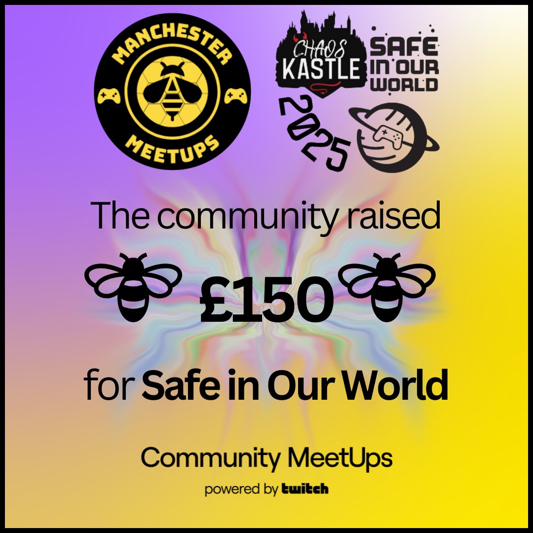 MCR_meetups's tweet image. LAST. FRIDAY. WAS. WILD. ๐๐
Not only did we have an epic time, but this incredible community raised ยฃ150 for @SafeInOurWorld through the @ChaosKastle fundraiser! ๐๐ฅ
You absolute LEGENDS โ thank you for showing up, showing love, and making a real difference!
๐