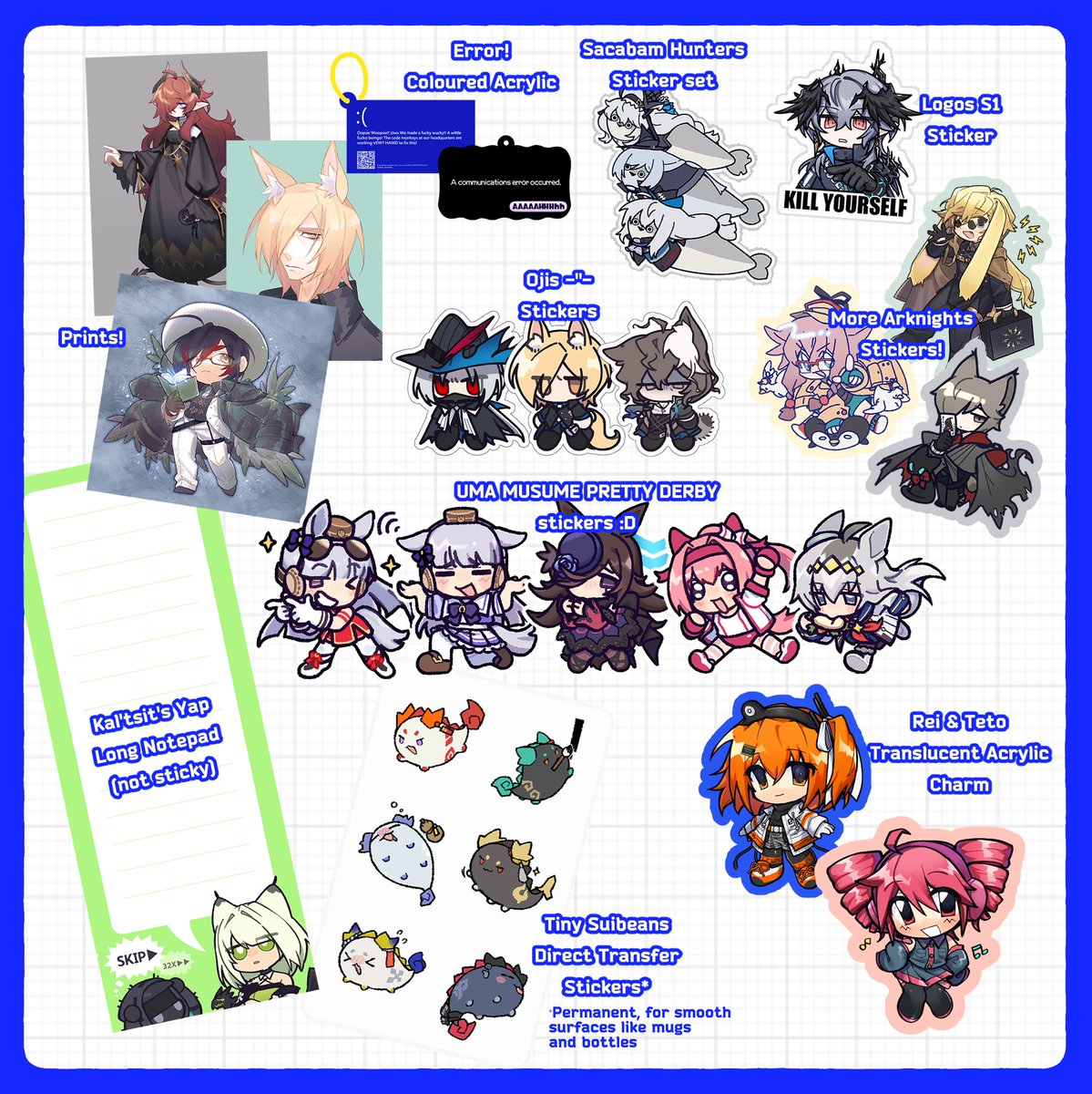 paegeon's tweet image. hiiiiiiiii I'll be tabling at SMASH! Sydney with my friend @_pkii ! Here's my catalogue🥤
John is here to bring you the ARKNIGHTS
📍Level 4, P.24
#smashcon #smashcon2025