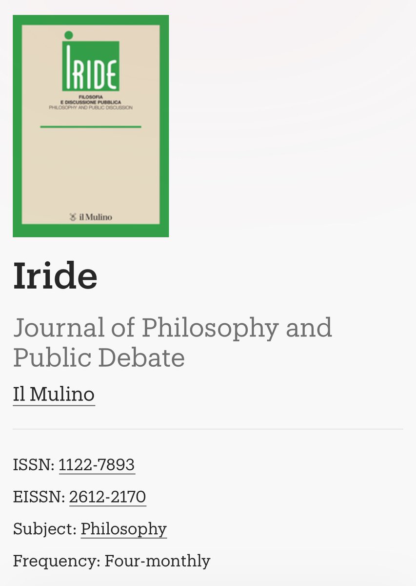 sensinglorna's tweet image. The 2nd in the provocative trilogy of papers on #madness, #creativity & #sense I wrote with Roxana Baiasu is out in Italian philosophy journal “Iride”. We find meaning and sense in #madness (both vulnerable and resilient). This is #ACreativeTransformation.
rivisteweb.it/doi/10.1414/11…