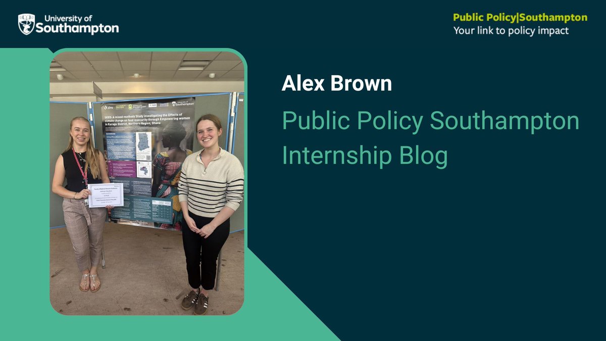 Public Policy|Southampton (PPS) (@publicpolicyuos) on Twitter photo π¨ New blog from PPS Intern Alex Brown!
Whatβs it like to support evidence-based policy as a student?
Alex reflects on her internship at <a href="/unisouthampton/">University of Southampton</a> Public Policy | Southampton.
Read more π buff.ly/iGFMIDd
#PublicPolicy #Internship #EvidenceBasedPolicy π¨ New blog from PPS Intern Alex Brown!
Whatβs it like to support evidence-based policy as a student?
Alex reflects on her internship at <a href="/unisouthampton/">University of Southampton</a> Public Policy | Southampton.
Read more π buff.ly/iGFMIDd
#PublicPolicy #Internship #EvidenceBasedPolicy