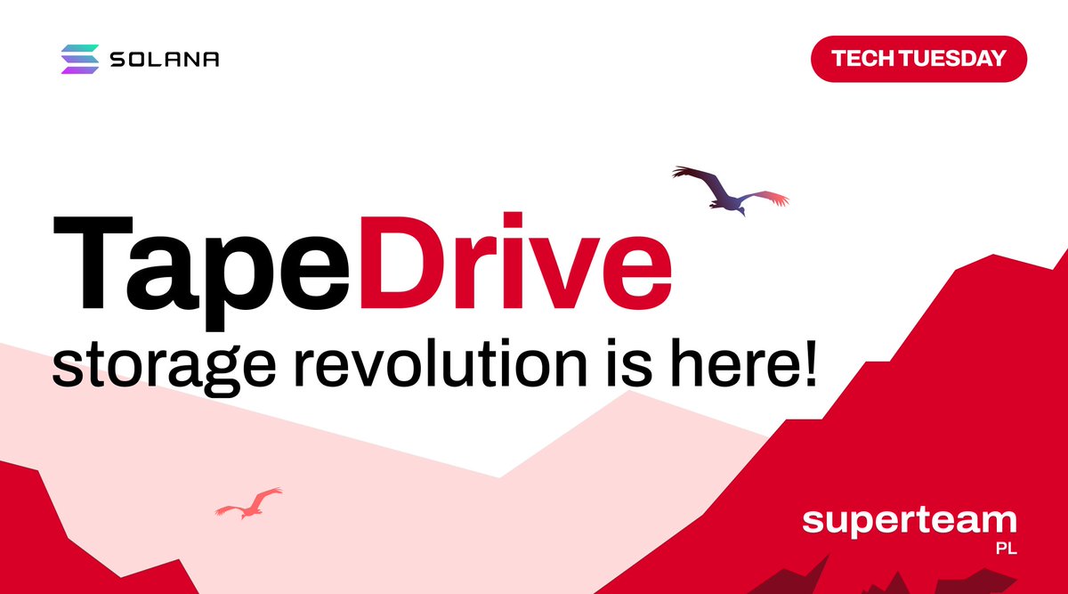 TECH TUESDAY #17 🛠️

TapeDrive - storage revolution is here!

Read - How does it work?

\\ Thread