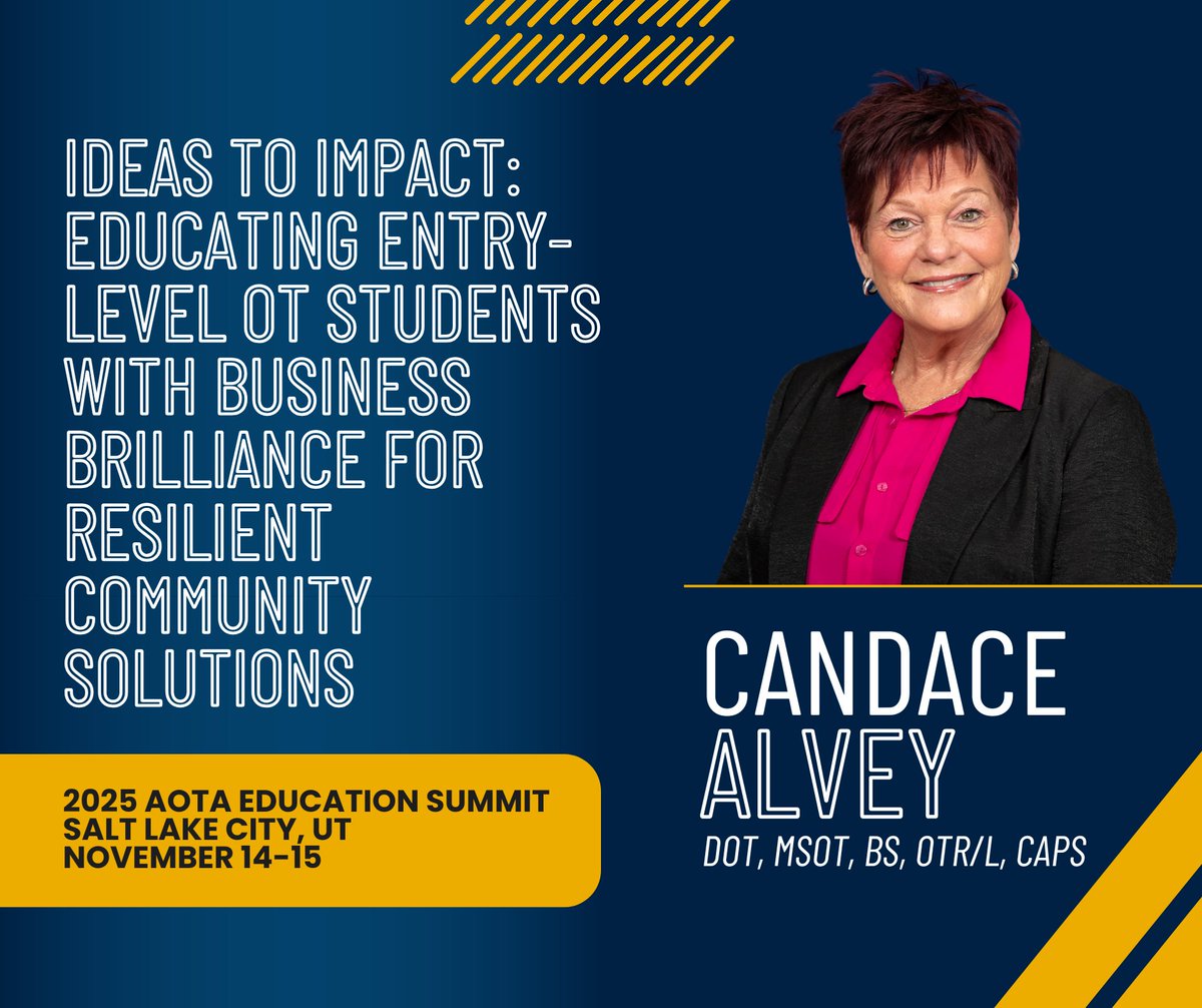 Congratulations to Occupational Therapy faculty member Dr. Candace Alvey on being part of a proposed presentation with two others that has been accepted to the 2025 AOTA Education Summit! 📷 #occupationaltherapy #FacultyExcellence #RacerNation