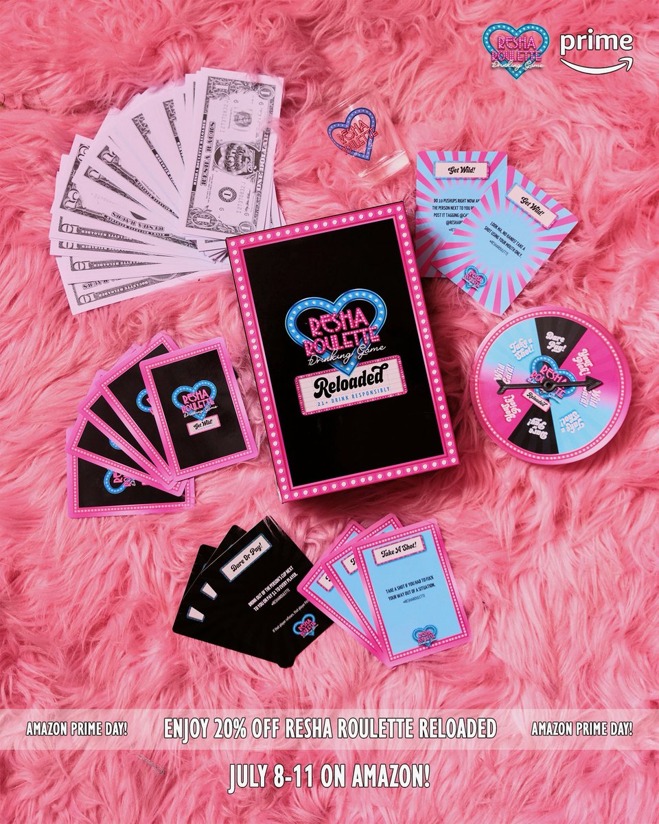 CareshaPlease's tweet image. Amazon Prime subscribers can now enjoy 20% OFF The #1 Drinking Game until July 11th! Get it delivered as early as TONIGHT with @Amazon!📦🚛 #ReshaRouletteRELOADED #AmazonPrimeDay

🔗: amazon.com/gp/product/B0D…
