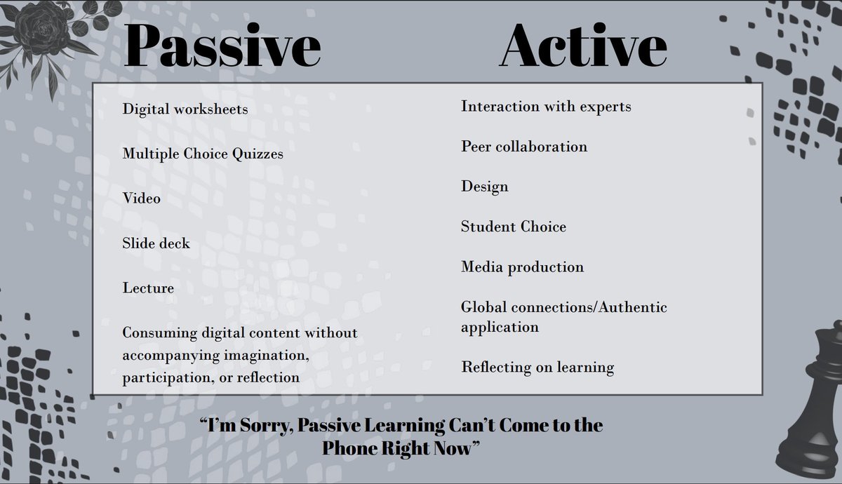 balbaughbesties's tweet image. Engaged in - Seesaw In My Active Learning Era #SeesawConnect2025 Check out these comparisons of Passive vs Active learning!  💖 @Seesaw

Loving this session💡 Working with real examples

🔥 The sessions drop on-demand on July 9. events.seesaw.me

#SeesawConnect_Contest