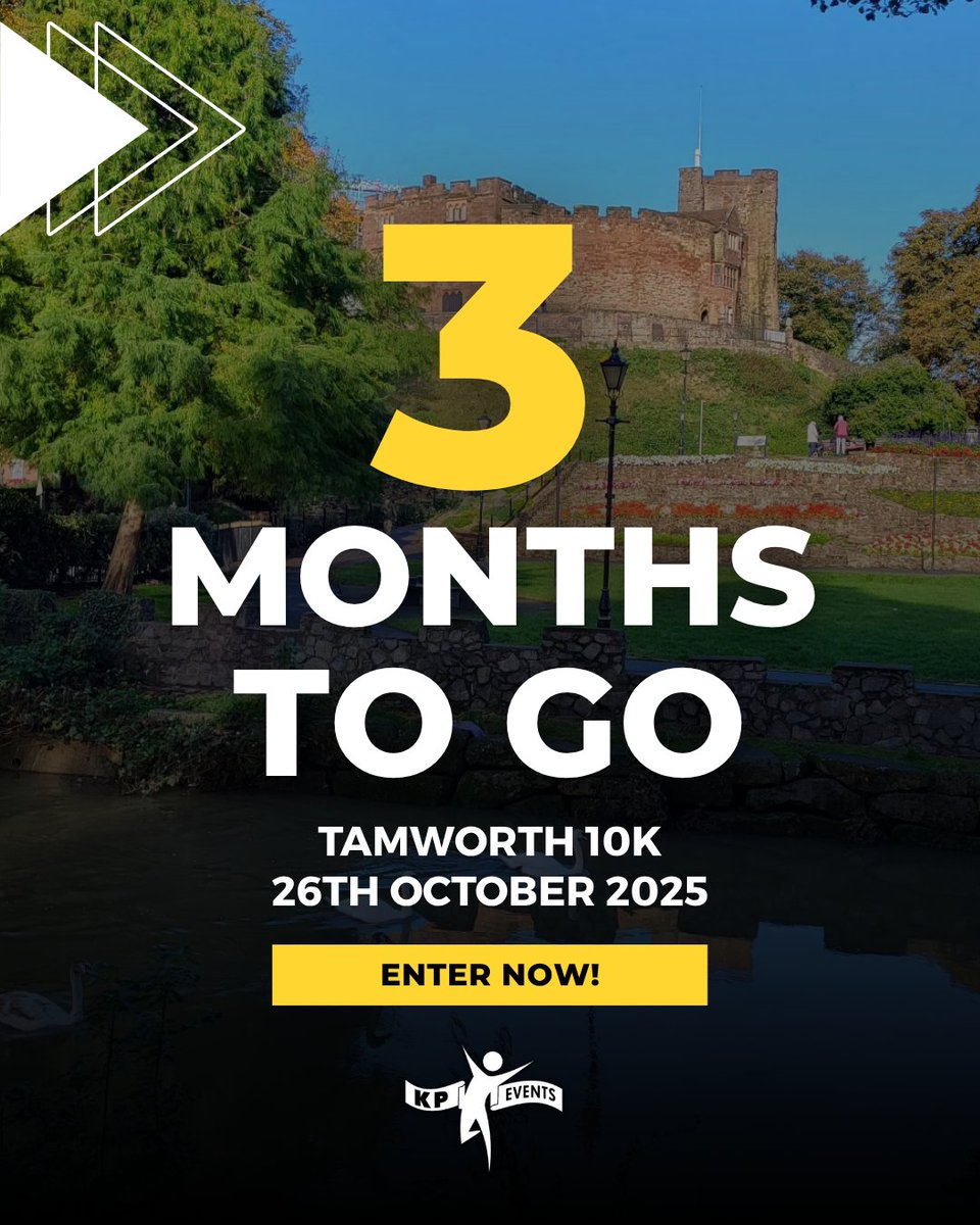 ‼️ 3 MONTHS TO GO ‼️

There’s still plenty of time to enter the Tamworth 10K but it’ll be here before you know it!

Sign up here: tamworth10k.co.uk

🏃💪
#KPEvents #RunStrong #Tamworth10K