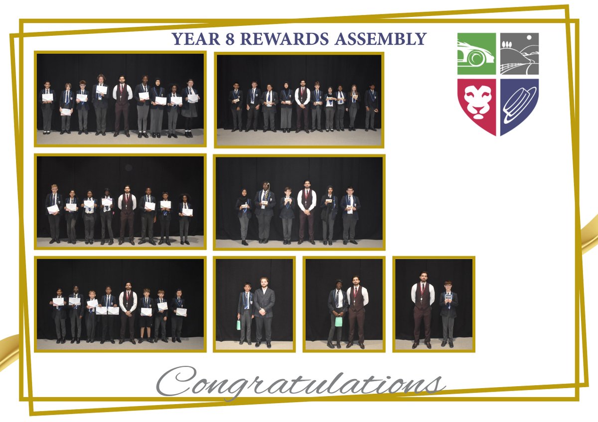 Congratulations to all Year 8 pupils who received an award in the Rewards Assembly today!