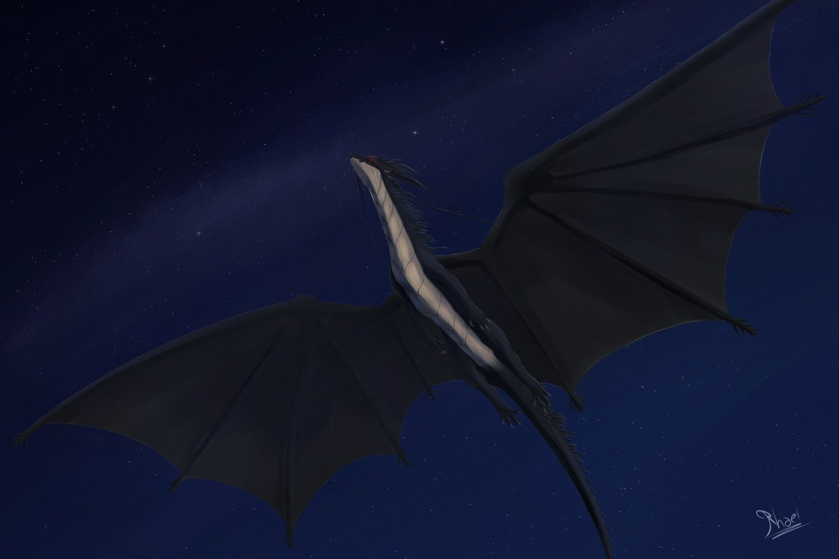 rhaeloth's tweet image. He&apos;s silently flying and judging the world below, without anyone noticing his flight.

Artfight attack for Goldammer!