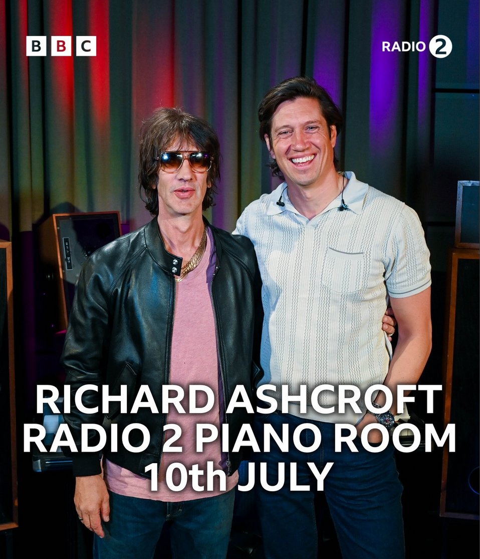 richardashcroft's tweet image. Richard will be in the @BBCRadio2 Piano Room with @vernonkay this Thursday at 11:30am.