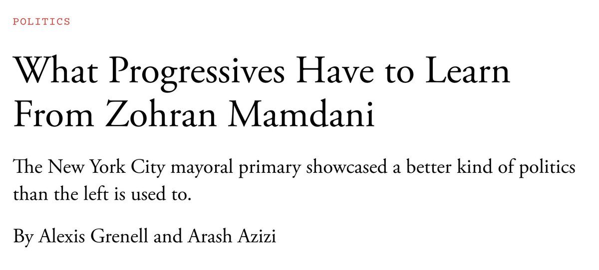 Like so many New Yorkers, <a href="/agrenell/">Alexis Grenell</a> and I are excited about Zohran Mamdani's victory so we wrote about it. 

What did he do right? What was the role of his alliance with a liberal Zionist like Brad Lander in this victory?