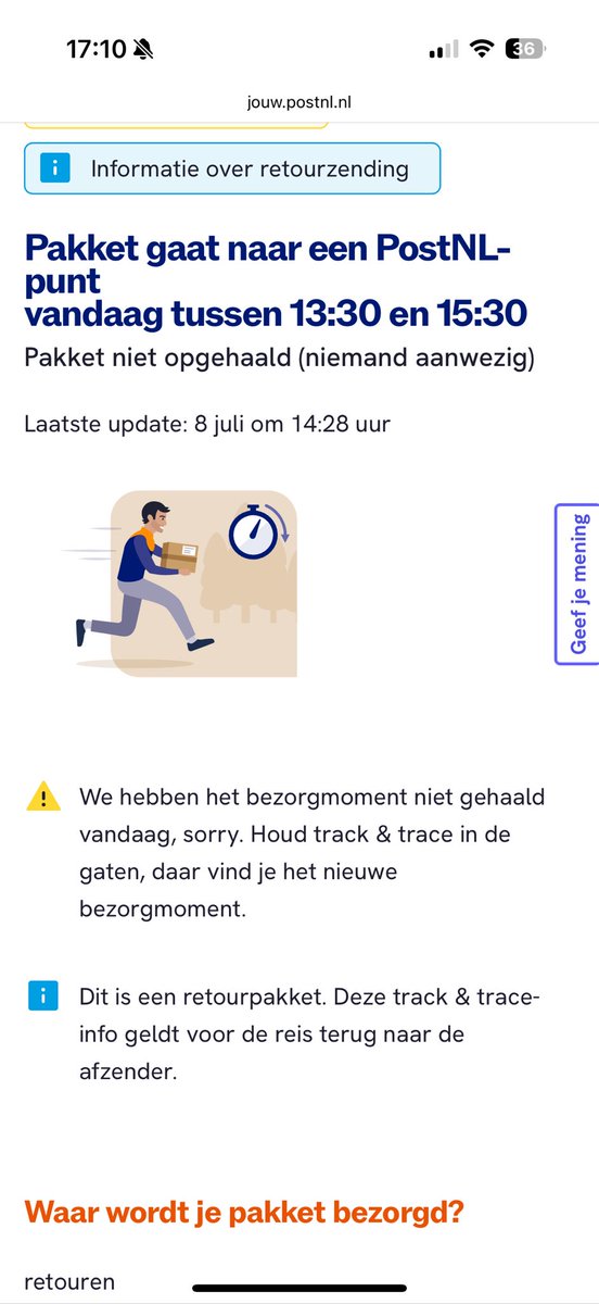 baeoshock's tweet photo. Dus gisteren vonden jullie het niet nodig uberhaupt langs te komen en vandaag zeiken jullie dat je voor piet snot op de stoep stond? @PostNL clowns 
Jullie zijn vandaag ook niet eens geweest want dan had dat wel op de deurbel gestaan (in tegenstelling tot jullie collegas DHL) https://t.co/lgh2NUPuEe