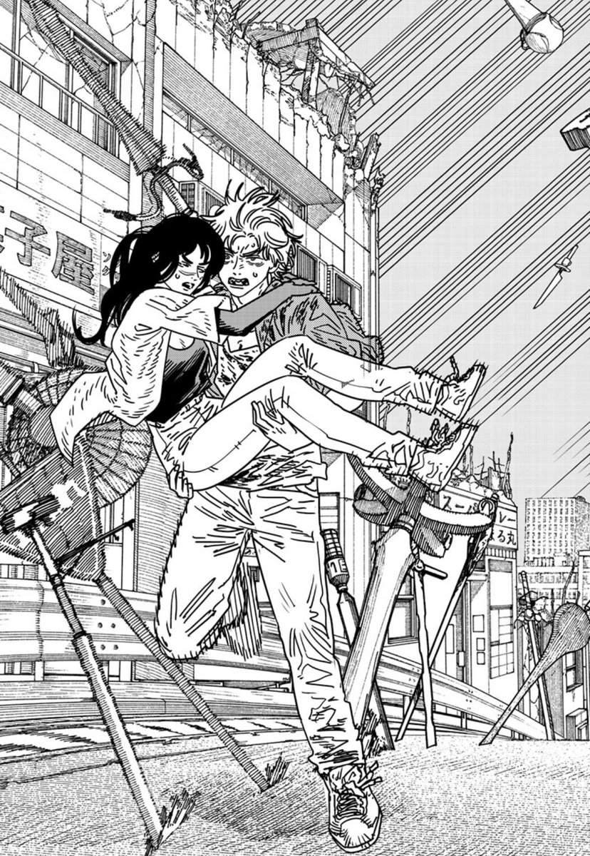 ParryingLogic's tweet image. #csm208 Really cute♥️ (also I like how Denji is using both their names)