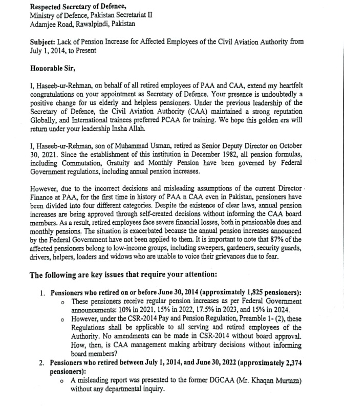 obaidaghajan's tweet image. #pensioners of #PCAA once again approached #SecrateryDefence, #ChairmamPCAA board It is sad that for the last many years, pensioners have been running pillors to post for their legitimate rights of out standing dues and increase of pension. @official_pcaa @PakiAviation #aviation