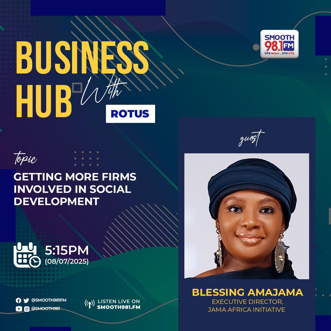 Smooth98.1FM (@smooth981fm) on Twitter photo #BusinessHub981 at 5:15pm
Join us for an insightful session.
Host: <a href="/JoyUrueye/">Joy Urueye</a>
Guest: <a href="/BlessingAmajama/">Blessing Amajama</a>
Tune in - Smooth981 FM 📻
Or listen live smoothlive.smooth981.fm:8000/smoothlivefm128
❤️💙🤍
#Smooth981 #Live #Business #EveningRadio #JoinUs #Radio #BusinessHub981 at 5:15pm
Join us for an insightful session.
Host: <a href="/JoyUrueye/">Joy Urueye</a>
Guest: <a href="/BlessingAmajama/">Blessing Amajama</a>
Tune in - Smooth981 FM 📻
Or listen live smoothlive.smooth981.fm:8000/smoothlivefm128
❤️💙🤍
#Smooth981 #Live #Business #EveningRadio #JoinUs #Radio