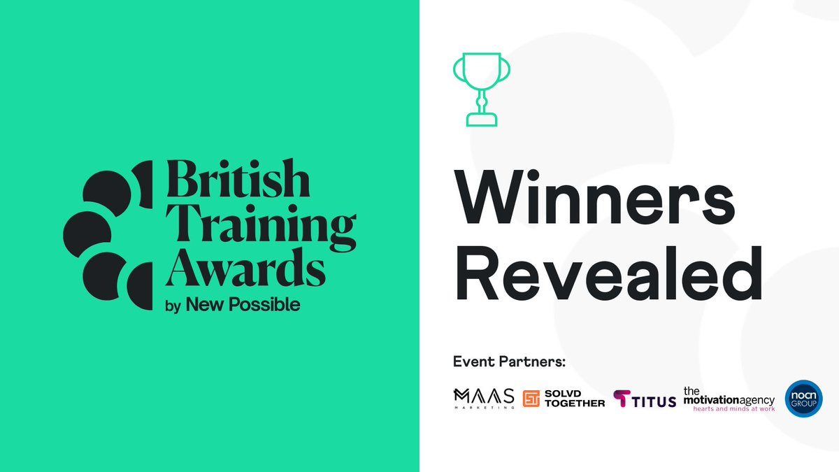BritTrainAwards's tweet image. We&apos;re delighted to reveal the Winners of the British Training Awards 2025: newpossible.io/resources/brit… #Training #Awards #Learning #Development