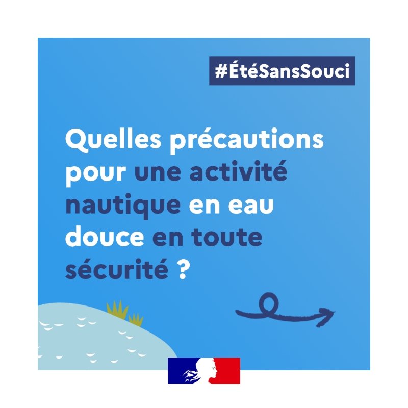 Sante_Gouv's tweet photo. #ÉtéSansSouci ☀ | Cet été, pratiquez des activités nautiques en eau douce en toute sécurité !

Pour que canoë, canyoning, pêche ou baignade restent un plaisir, adoptez quelques gestes de précaution contre les bactéries présentes dans l’eau douce ⤵

📲 : https://t.co/5nZmLAmCKS