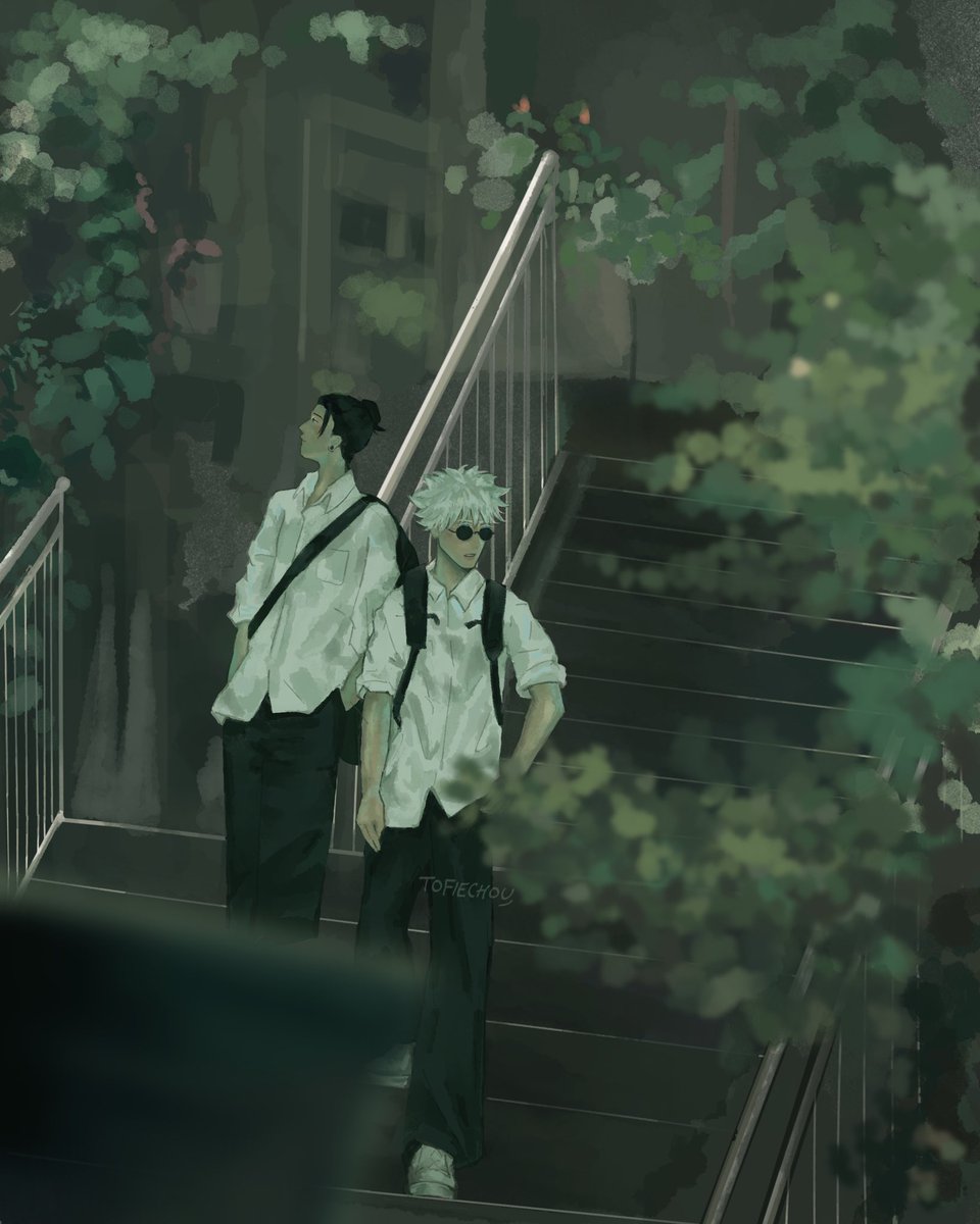 tofiechou's tweet image. Looking for curses after coming from school