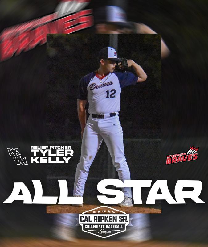 Congratulations to <a href="/WMTribeBaseball/">William & Mary Tribe Baseball</a> <a href="/Rvsidebaseball/">Riverside Baseball</a> P <a href="/TylerKelly57/">Tyler Kelly</a> on being selected as a <a href="/CalRipkenLeague/">Cal Ripken Sr. Collegiate Baseball League</a> All-Star!  Come watch him in action tomorrow at 7 PM at Shirley Povich Field in Bethesda!
#bravesarms