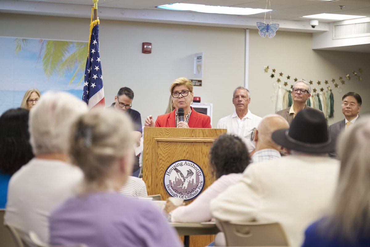 NelliePou's tweet image. Thank you to my colleague @tedlieu for joining our luncheon at the Cliffside Park Senior Activity Center. We had a good chat about the Big Bad Budget law and other priorities for our district’s senior citizens.