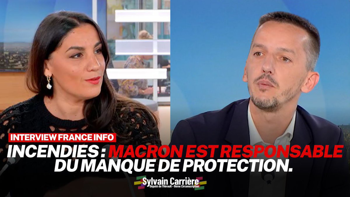 Incendies : #Macron est responsable du manque de protection !

Alors qu’un #incendie ravage l’#Aude et qu’un autre atteint #Marseille je reviens sur la politique de sécurité civile sur France Info.

👉 youtu.be/AOtqGloyT7A