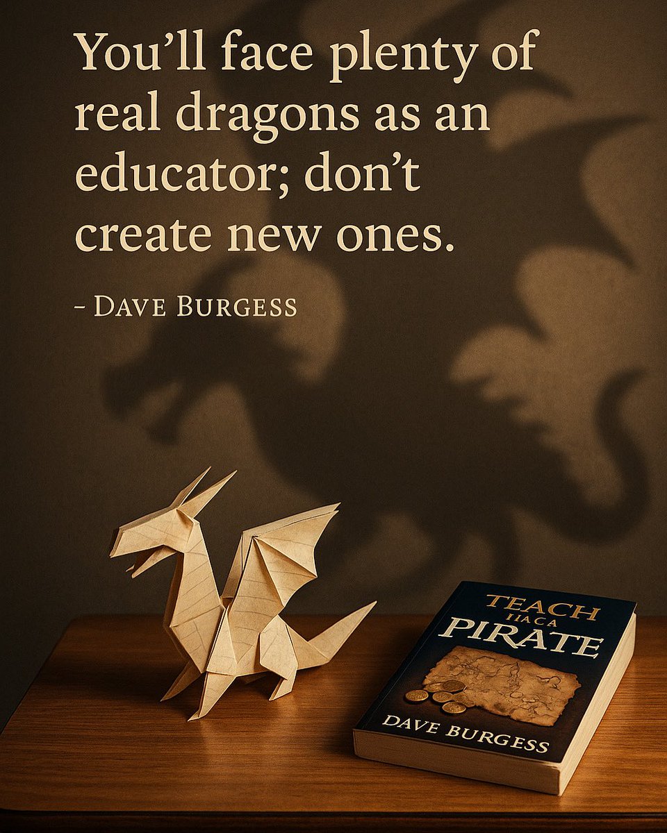 Dave Burgess (@burgessdave) on Twitter photo “You’ll face plenty of real dragons as an educator; don’t create new ones.” - <a href="/burgessdave/">Dave Burgess</a> in Teach Like a Pirate.
Coming up fast on 13 years in print.
a.co/d/5F4fos7
#dbcincbooks #tlap #LeadLAP “You’ll face plenty of real dragons as an educator; don’t create new ones.” - <a href="/burgessdave/">Dave Burgess</a> in Teach Like a Pirate.
Coming up fast on 13 years in print.
a.co/d/5F4fos7
#dbcincbooks #tlap #LeadLAP