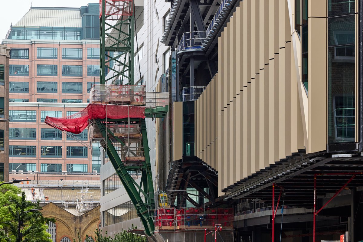 WeAreMcAlpine's tweet photo. Cladding Managers, Mark Nicholls &amp; Angela Beckwith, share insights into the complexity and installation of  the stunning façade at 2 Finsbury Avenue, which @WeAreMcAlpine is delivering for @britishland 👉https://t.co/ct1DUoYMTL

#Sustainability #Innovation #CommitAndCollaborate https://t.co/pPrpyWRIkv