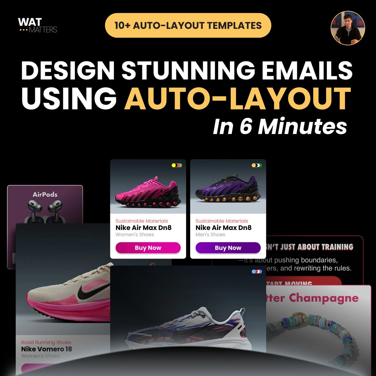 boldikohnken's tweet image. Email design in 6 minutes?

Yes, it’s possible.

Using auto-layouts.

Lucky for you, I’ve created a swipefile with:
• pre-made auto-layout sections
• 3 real-life design examples
• and a step-by-step guide

All this for free? Yes.

→ Like
→ Comment “LAYOUT”
→ RT

And I’ll…