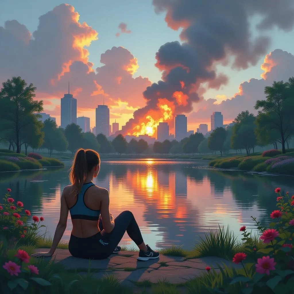 When everything is crap just find a beautiful place to watch.