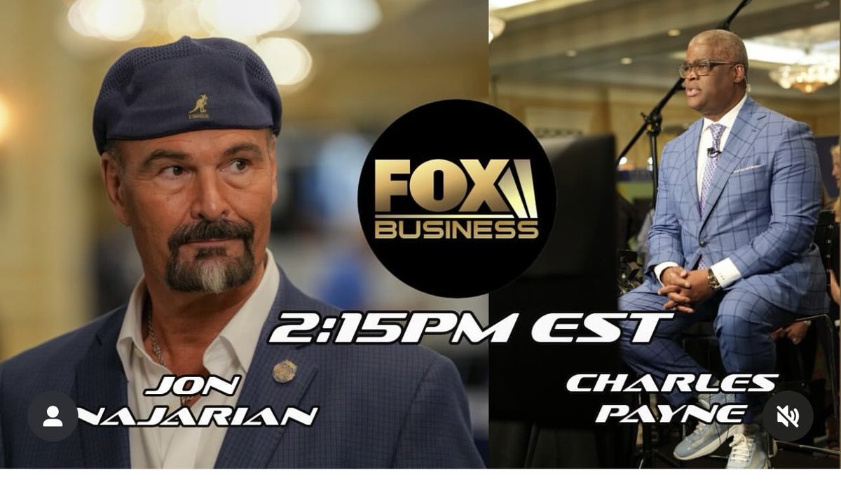 Jon Najarian (@jonnajarian) on Twitter photo I will join the big man <a href="/cvpayne/">Charles V Payne</a> at 2:15 pm ET today in studio <a href="/FoxBusiness/">FOX Business</a> Please join us! I will join the big man <a href="/cvpayne/">Charles V Payne</a> at 2:15 pm ET today in studio <a href="/FoxBusiness/">FOX Business</a> Please join us!