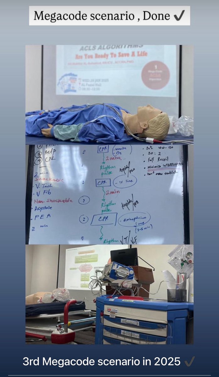 3rd Megacode scenario in 2025 done ✔️ 

#nurses #acls #nurselife