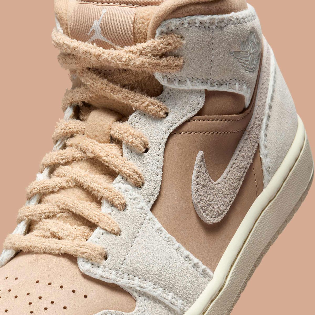 jordans with carpet on tongue