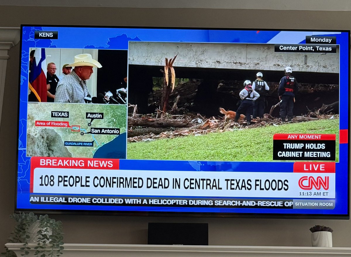 trig72's tweet image. Prayer can bring people comfort, peace and strength during a tough time. No doubt. But when it comes to the #TexasFloods residents need more than that. Over 100 are confirmed dead. Absolutely devastating.